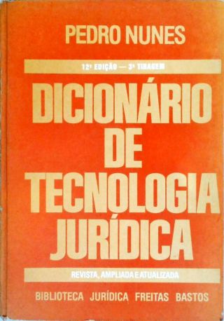 Dicionário de Tecnologia Jurídica