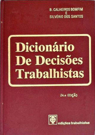 Dicionário de Decisões Trabalhistas
