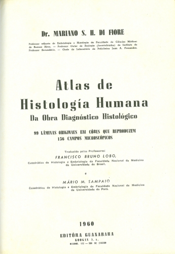 Atlas de Histologia Humana - da Obra Diagnóstico Histológico