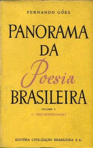 Panorama da Poesia Brasileira ( Volume V)