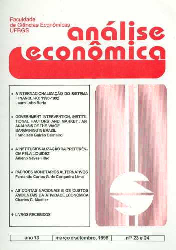 Revista Análise Econômica (Ano 13 - Nº 23 e 24)