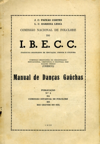 Manual de Danças Gaúchas - Autografado