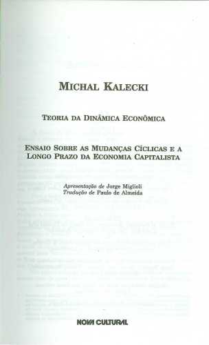 Teoria da Dinâmica Econômica
