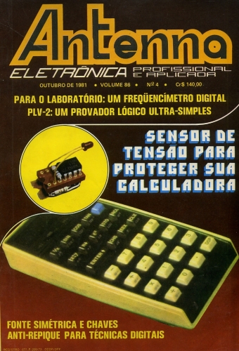Antenna Eletrônica - Profissional e Aplicada (Volume 86 / Nº 4 / Ano 1981)