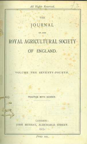 The Journal of the Royal Agricultural Society of England (Volume 74)