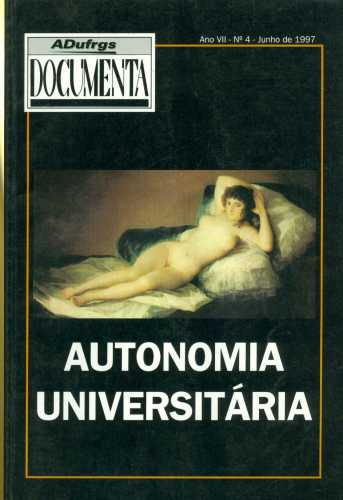 Autonomia Universitária (Ano VII, nº 4)