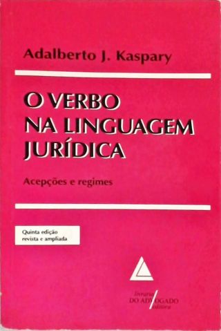 O Verbo Na Linguagem Jurídica