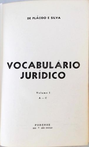 Vocabulário Jurídico - Em 4 Volumes