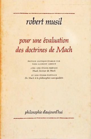 Pour Une Évalution des Doctrines de Mach