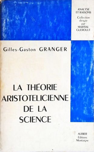 La Théorie Aristotelicienne de la Science