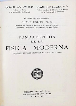 Fundamentos de la Física Moderna