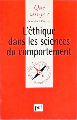 Léthique dans les Sciences du Compertement