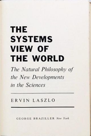 The Systems View Of The World