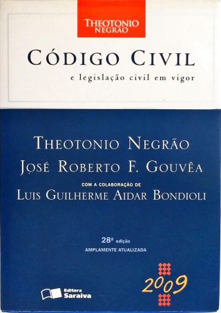 Código Civil E Legislação Civil Em Vigor