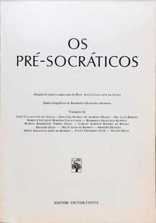OS Pré-Socráticos