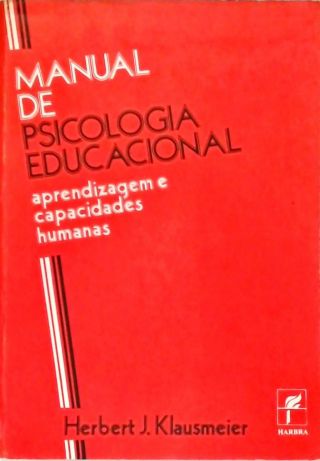 Manual de Psicologia Educacional