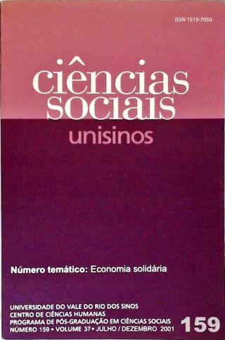 Ciências Sociais Unisinos Nº 159