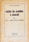 Lições de Álgebra e Análise - Vol. 2