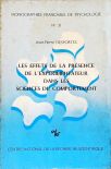 Les Effets de la Présence de LExpérimentateur dans les Sciences du Comportement