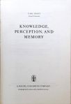 Knowledge, Perception and Memory