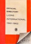 Official Directory Lions International 1961-1962