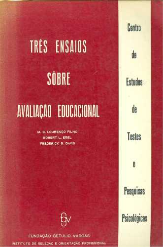 Três Ensaios Sôbre Avaliação Educacional