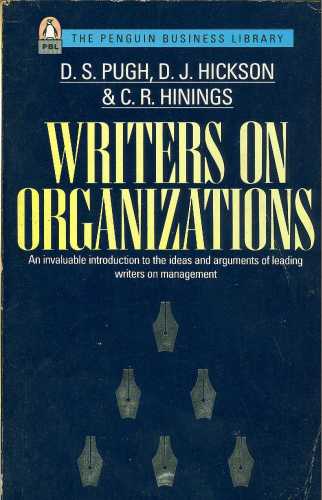 Writers on Organizations