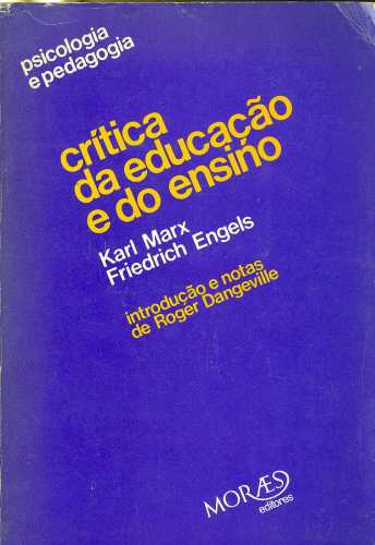 Crítica da Educação e do Ensino