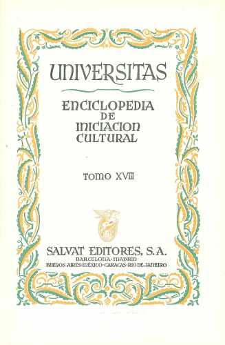 Universitas - Enciclopedia de Iniciación Cultural (Tomo XVIII) (Enciclopédia de Iniciação Cultural)