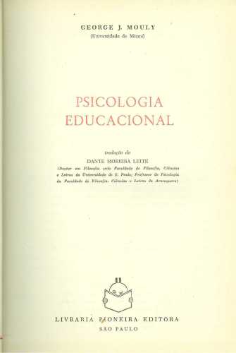 Psicologia Educacional