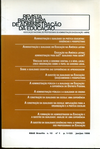 Revista Brasileira de Administração da educação (Vol. 5 - Nº 2)