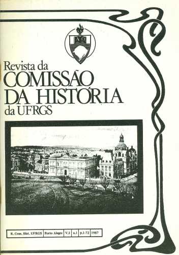 Revista da Comissão da História da UFRGS (Vol. 1, nº 1)