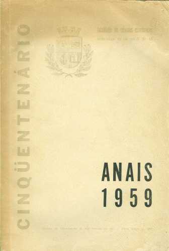 Faculdade de Ciências Econômicas - Anais 1959