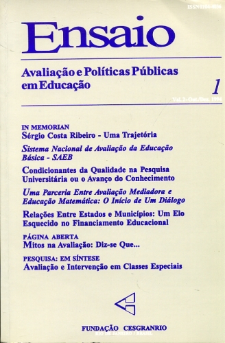 Revista Ensaio (Volume 2 - Nº1)