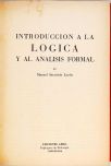 Introducción a la Lógica y al Analisis Formal