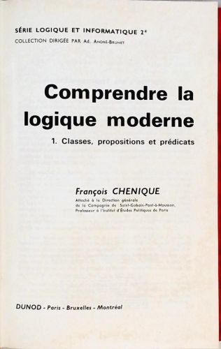 Comprendre la Logique Moderne