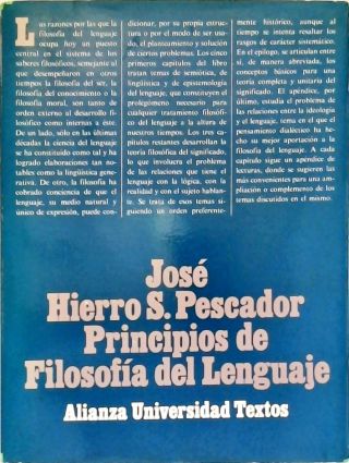 Principios de Filosofía Del Lenguaje