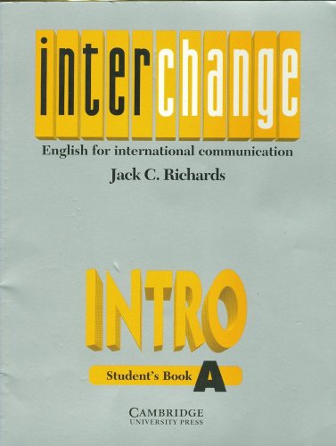 Interchange - Intro Students Book A