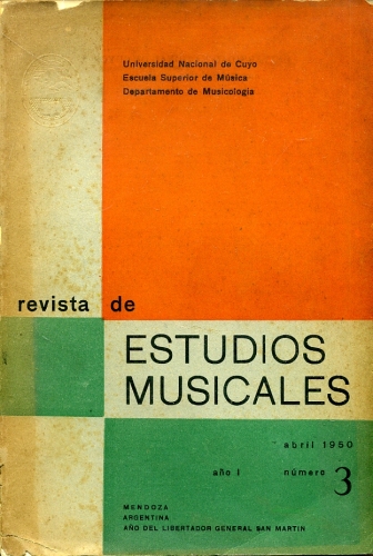 Revista de Estudios Musicales (Ano 1 - Nº 3)