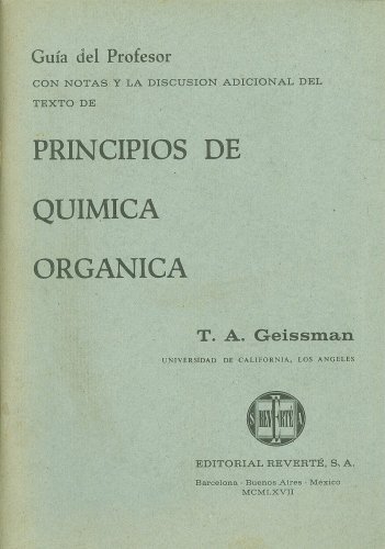 Principios de Química Organica (Guía del Profesor)