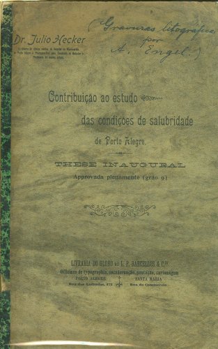 Contribuição ao Estudo das Condições de Salubridade de Porto Alegre