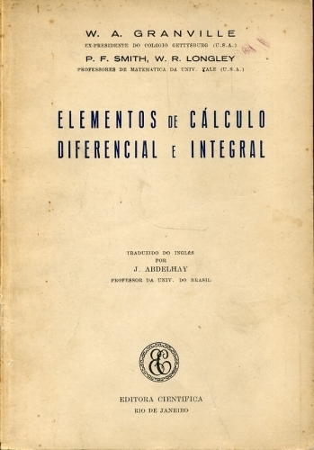Elementos de Cálculo Diferencial e Integral