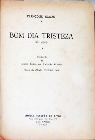 Bom Dia Tristeza