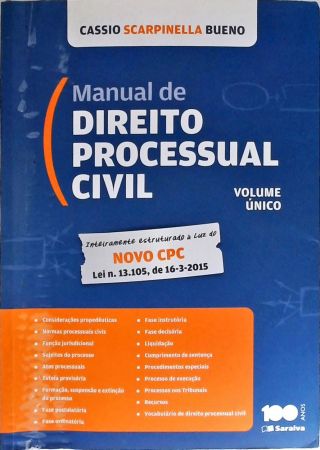 Manual De Direito Processual Civil - Volume Único