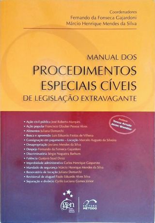 Manual dos Procedimentos Especiais Cíveis de Legislação Extravagante