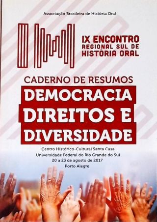 Caderno de Resumos: Democarcia, Direitos e Diversidade