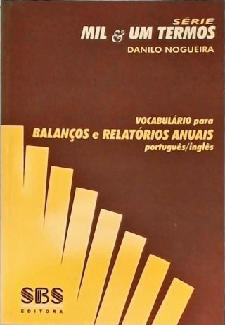 Vocabulário para Balanços e Relatórios Anuais