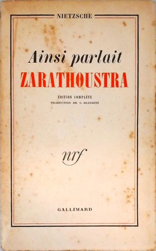 Ainsi Parlait Zarathoustra