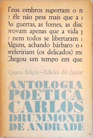 Antologia Poética De Carlos Drummond De Andrade