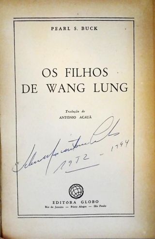 Os Filhos De Wang Lung